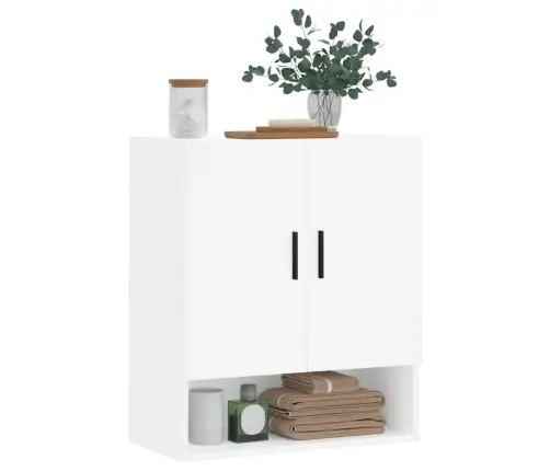 Sienas Skapītis, Balts, 60X31X70 Cm, Inženierijas Koks Vidaxl