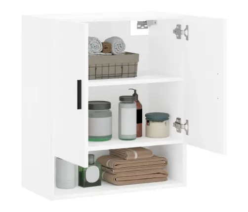 Sienas Skapītis, Balts, 60X31X70 Cm, Inženierijas Koks Vidaxl