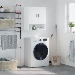 Sienas Skapītis, Balts, 60X31X70 Cm, Inženierijas Koks Vidaxl