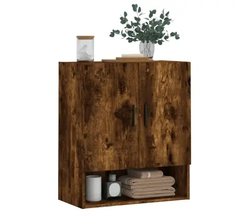 Sienas Skapītis, Ozolkoka Krāsa, 60X31X70 Cm, Inženierijas Koks Vidaxl