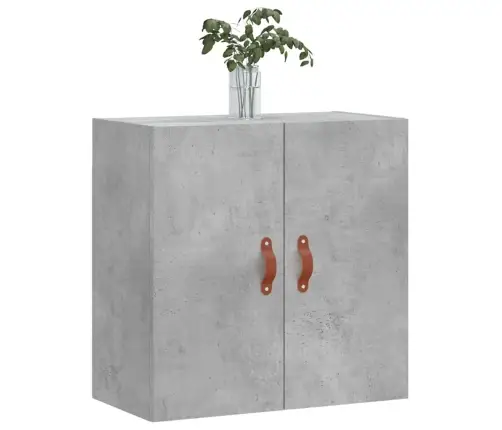 Sienas Skapītis, Betonpelēks, 60X31X60 Cm, Inženierijas Koks Vidaxl