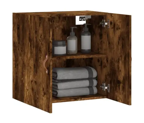 Sienas Skapītis, Ozola Krāsā, 60X31X60 Cm, Inženierijas Koks Vidaxl