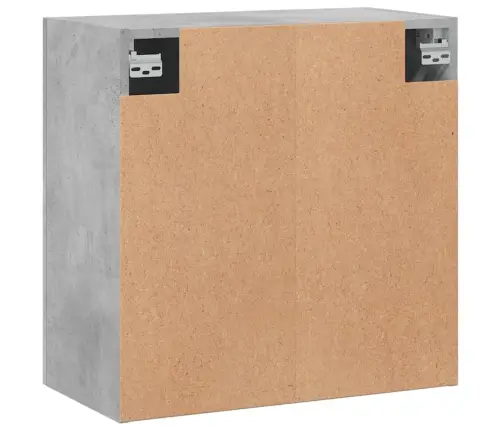 Sienas Skapītis, Betonpelēks, 60X31X60 Cm, Inženierijas Koks Vidaxl