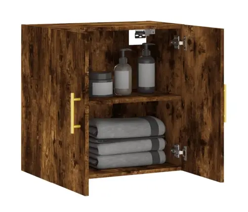 Sienas Skapītis, Ozola Krāsā, 60X31X60 Cm, Inženierijas Koks Vidaxl