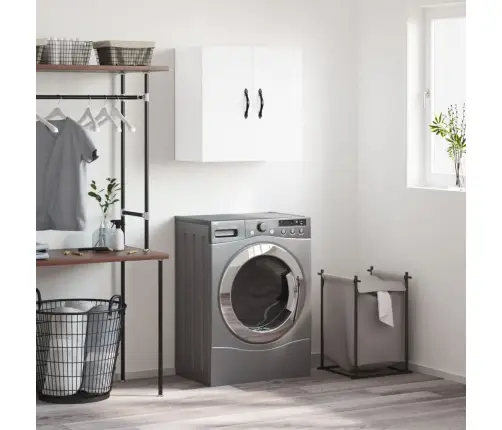 Sienas Skapītis, Balts, 60X31X60 Cm, Inženierijas Koks Vidaxl