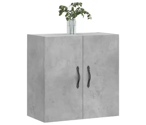 Sienas Skapītis, Betonpelēks, 60X31X60 Cm, Inženierijas Koks Vidaxl