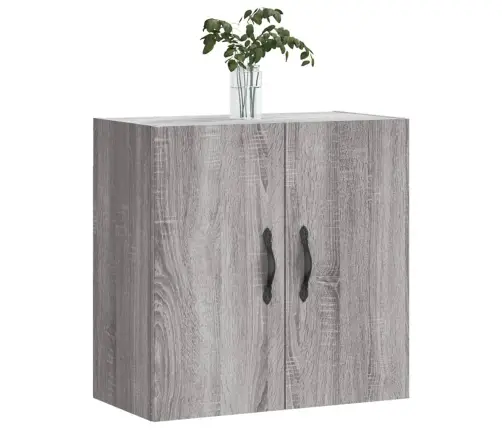 Sienas Skapītis, Pelēka Ozola, 60X31X60 Cm, Inženierijas Koks Vidaxl