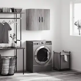 Sienas Skapītis, Pelēka Ozola, 60X31X60 Cm, Inženierijas Koks Vidaxl