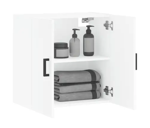 Sienas Skapītis, Balts, 60X31X60 Cm, Inženierijas Koks Vidaxl