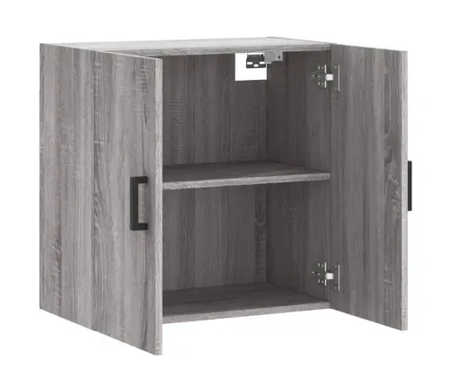 Sienas Skapītis, Pelēka Ozola, 60X31X60 Cm, Inženierijas Koks Vidaxl