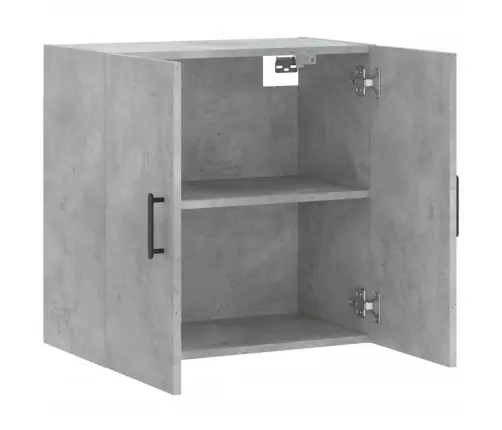 Sienas Skapītis, Betonpelēks, 60X31X60 Cm, Inženierijas Koks Vidaxl