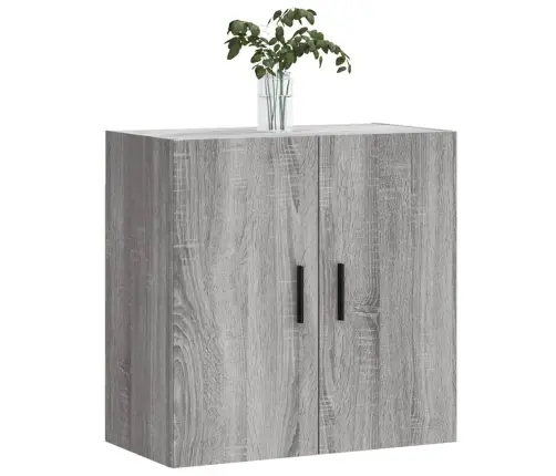 Sienas Skapītis, Pelēka Ozola, 60X31X60 Cm, Inženierijas Koks Vidaxl