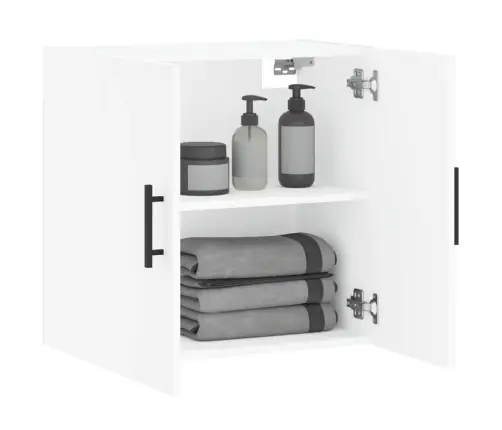 Sienas Skapītis, Balts, 60X31X60 Cm, Inženierijas Koks Vidaxl