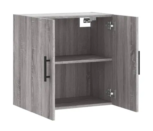 Sienas Skapītis, Pelēka Ozola, 60X31X60 Cm, Inženierijas Koks Vidaxl