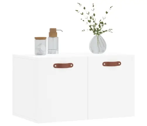 Sieninė Spintelė, Balta, 60X36,5X35cm Apdirbta Mediena