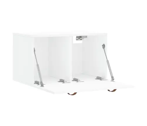 Sieninė Spintelė, Balta, 60X36,5X35cm Apdirbta Mediena