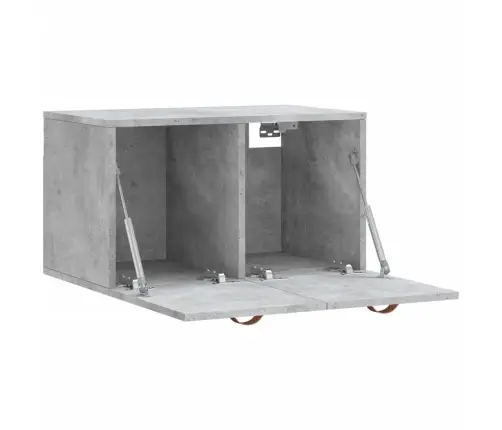 Sienas Skapītis, Betonpelēks, 60X36,5X35 Cm, Inženierijas Koks Vidaxl