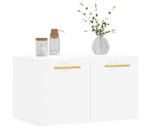 Sieninė Spintelė, Balta, 60X36,5X35cm Apdirbta Mediena