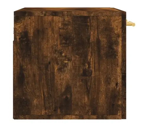 Sienas Skapītis., Ozola, 60X36,5X35 Cm, Inženierijas Koks Vidaxl