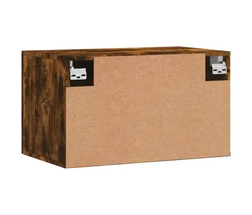 Sienas Skapītis., Ozola, 60X36,5X35 Cm, Inženierijas Koks Vidaxl