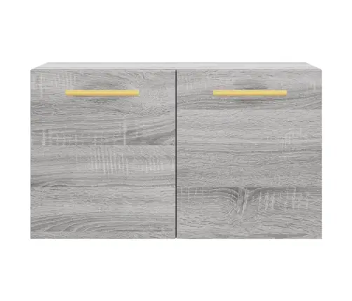 Sienas Skapītis, Pelēks, 60X36,5X35 Cm, Inženierijas Koks Vidaxl