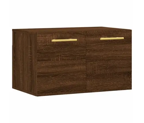 Sienas Skapītis, Ozola Krāsa, 60X36,5X35 Cm, Inženierijas Koks Vidaxl