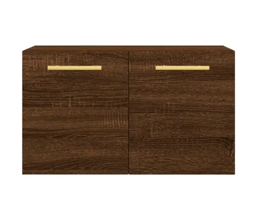 Sienas Skapītis, Ozola Krāsa, 60X36,5X35 Cm, Inženierijas Koks Vidaxl