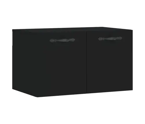Sieninė Spintelė, Juoda, 60X36,5X35cm Apdirbta Mediena