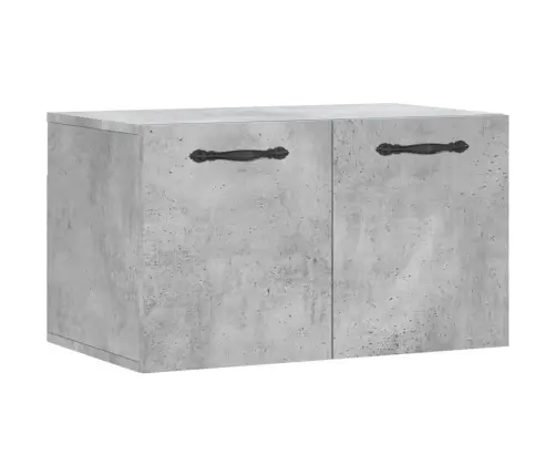 Sienas Skapītis, Betonpelēks, 60X36,5X35 Cm, Inženierijas Koks Vidaxl
