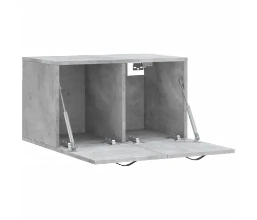 Sienas Skapītis, Betonpelēks, 60X36,5X35 Cm, Inženierijas Koks Vidaxl