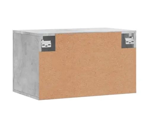 Sienas Skapītis, Betonpelēks, 60X36,5X35 Cm, Inženierijas Koks Vidaxl