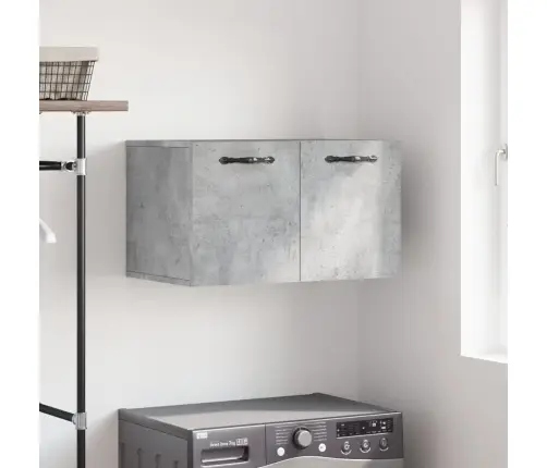 Sienas Skapītis, Betonpelēks, 60X36,5X35 Cm, Inženierijas Koks Vidaxl