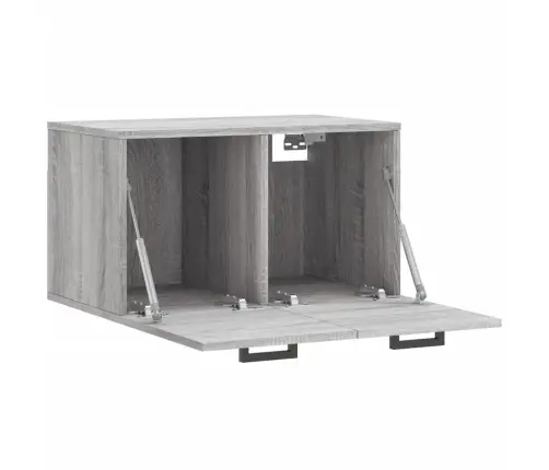 Sienas Skapītis, Pelēks, 60X36,5X35 Cm, Inženierijas Koks Vidaxl