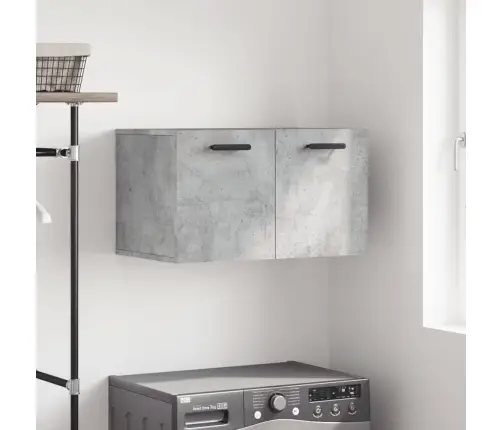 Sienas Skapītis, Betonpelēks, 60X36,5X35 Cm, Inženierijas Koks Vidaxl