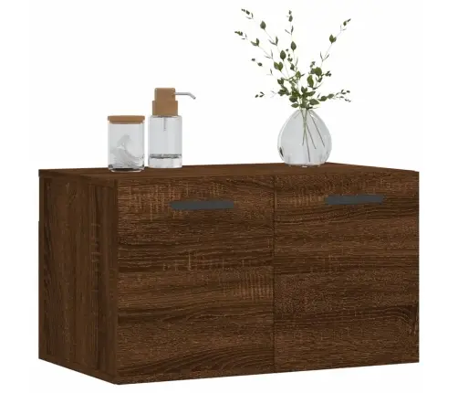 Sienas Skapītis, Ozola Krāsa, 60X36,5X35 Cm, Inženierijas Koks Vidaxl