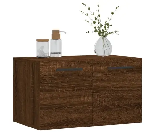 Sienas Skapītis, Ozola Krāsa, 60X36,5X35 Cm, Inženierijas Koks Vidaxl