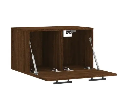 Sienas Skapītis, Ozola Krāsa, 60X36,5X35 Cm, Inženierijas Koks Vidaxl