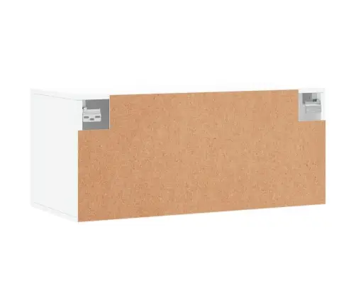 Sienas Skapītis, Balts, 80X36,5X35 Cm, Inženierijas Koks Vidaxl