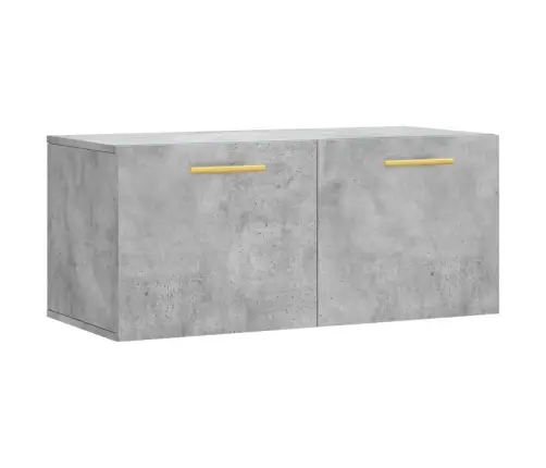 Sienas Skapītis, Betona Pelēks, 80X36,5X35Cm, Inženierijas Koks Vidaxl