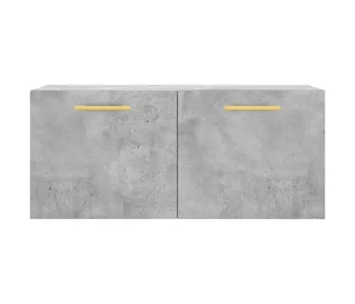 Sienas Skapītis, Betona Pelēks, 80X36,5X35Cm, Inženierijas Koks Vidaxl