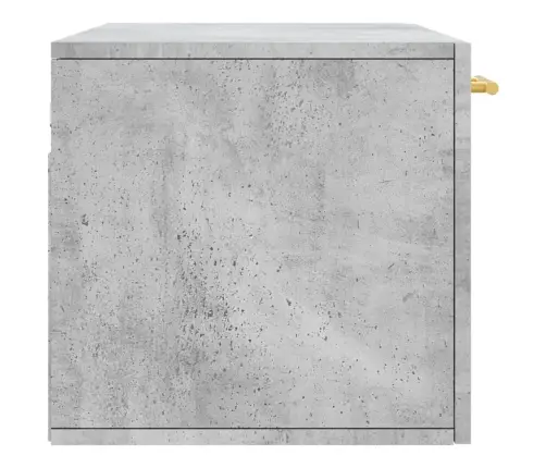 Sienas Skapītis, Betona Pelēks, 80X36,5X35Cm, Inženierijas Koks Vidaxl