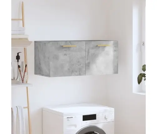 Sienas Skapītis, Betona Pelēks, 80X36,5X35Cm, Inženierijas Koks Vidaxl