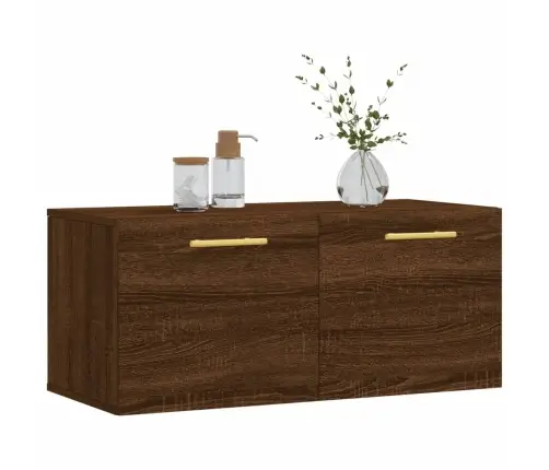 Sienas Skapītis, Ozola Krāsā, 80X36,5X35 Cm, Inženierijas Koks Vidaxl