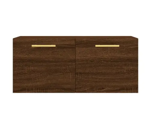 Sienas Skapītis, Ozola Krāsā, 80X36,5X35 Cm, Inženierijas Koks Vidaxl