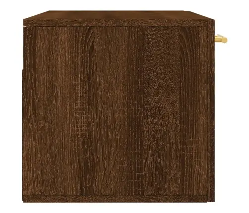 Sienas Skapītis, Ozola Krāsā, 80X36,5X35 Cm, Inženierijas Koks Vidaxl