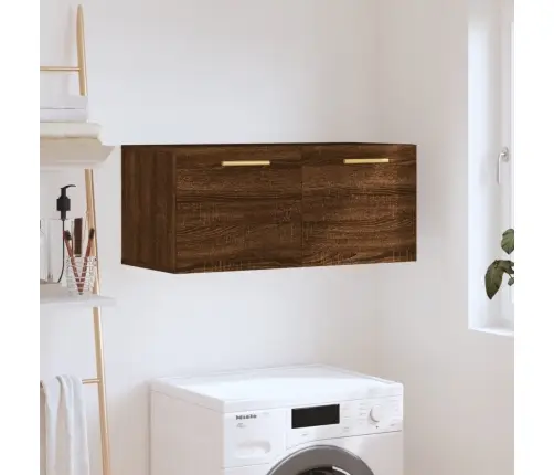 Sienas Skapītis, Ozola Krāsā, 80X36,5X35 Cm, Inženierijas Koks Vidaxl