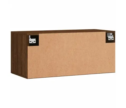 Sienas Skapītis, Ozola Krāsā, 80X36,5X35 Cm, Inženierijas Koks Vidaxl