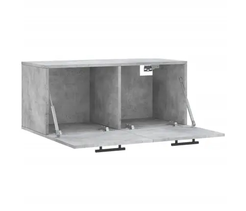 Sienas Skapītis, Betona Pelēks, 80X36,5X35Cm, Inženierijas Koks Vidaxl