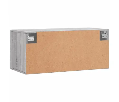 Sienas Skapītis, Pelēka Ozola, 80X36,5X35 Cm, Inženierijas Koks Vidaxl