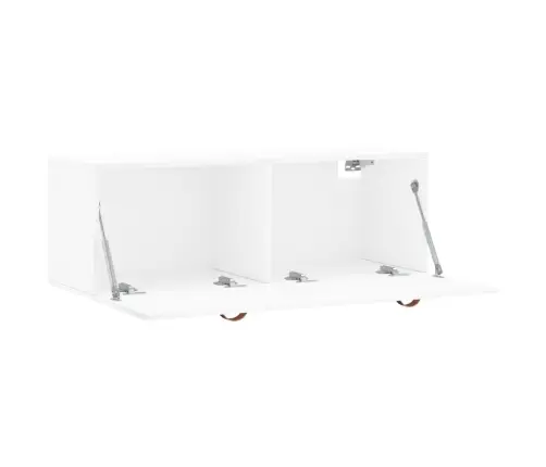 Sienas Skapītis, Balts, 100X36,5X35 Cm, Inženierijas Koks Vidaxl